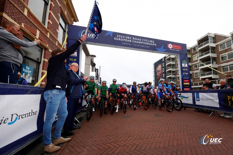 2023 UEC Road European Championships - Drenthe - Under 23 Men's Road Race - Coevorden - Col Du VAM 108 km - 22/09/2023 -  - photo Luca Bettini/SprintCyclingAgency?2023